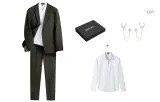 Gray (Includes White Shirts+Brooches)