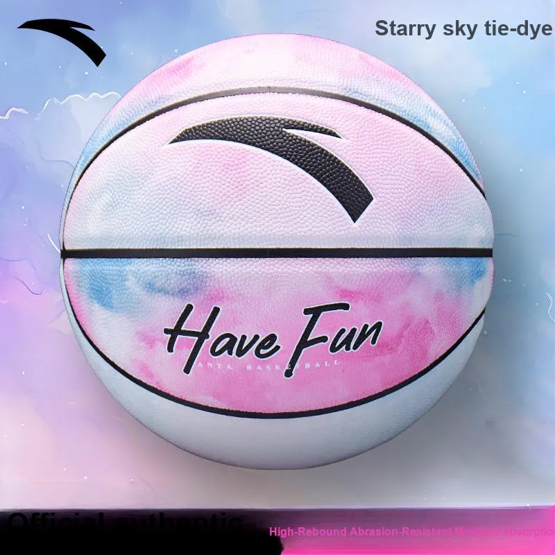 Anta x CUBA PU Basketball Tie Dye Blue Pink Size 7 Street Training Competition Unisex-1