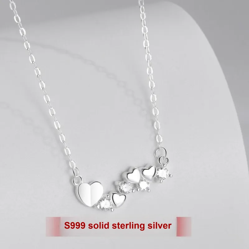 MISS WEI 999 Fine Silver Necklaces Women's-1