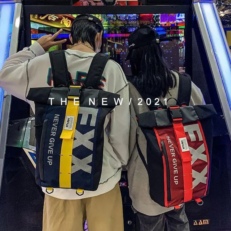 GEERDUN Oxford Backpack Unisex Blue/Purple/Red/Yellow-7