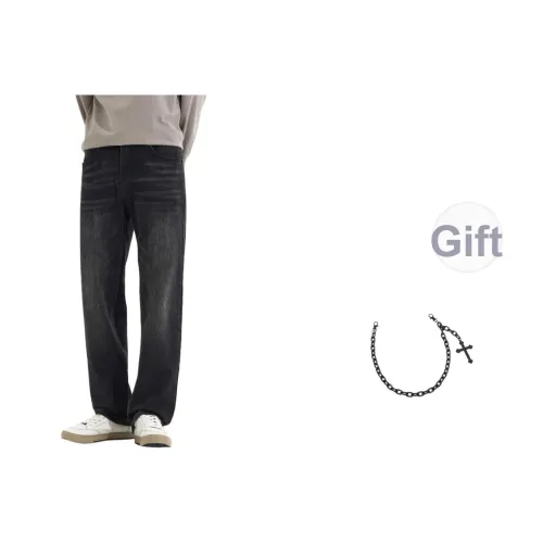 JHO Черные Унисекс Джинсы