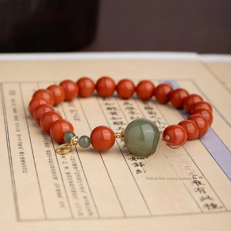 Xianyuan South Red Agate Bracelets Unisex-1