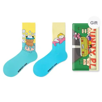 PL Mid Calf Socks Unisex 2 Pairs Of Gift Boxes
