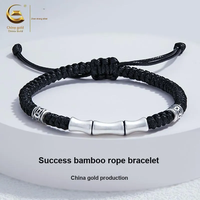 ZSY Sterling Silver Bracelets Men's Box, Good Luck-1