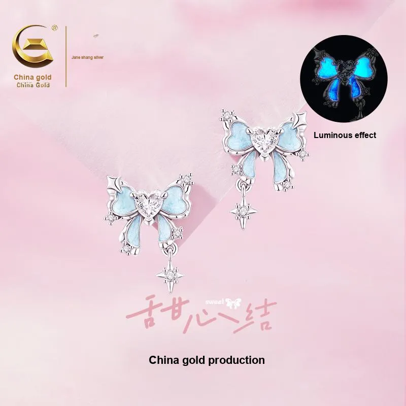 ZSY S925 Silver Stud Earrings Women's-2