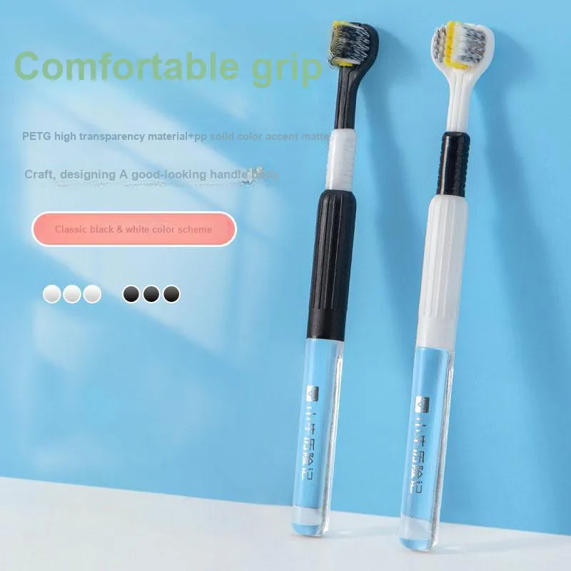 XIAONIULIXIANJI Double Three-Sided Toothbrush Adult Soft Bristle Supermarket Household Couple Toothbrush-1