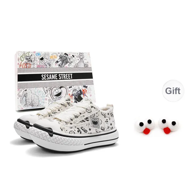 SESAME STREET Platform Canvas Shoes Unisex-23