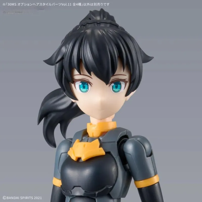 BANDAI 30MS Hairstyle Accessories Vol.11 All 4 Types Ponytail 3 Black & 1 Model Accessories-1