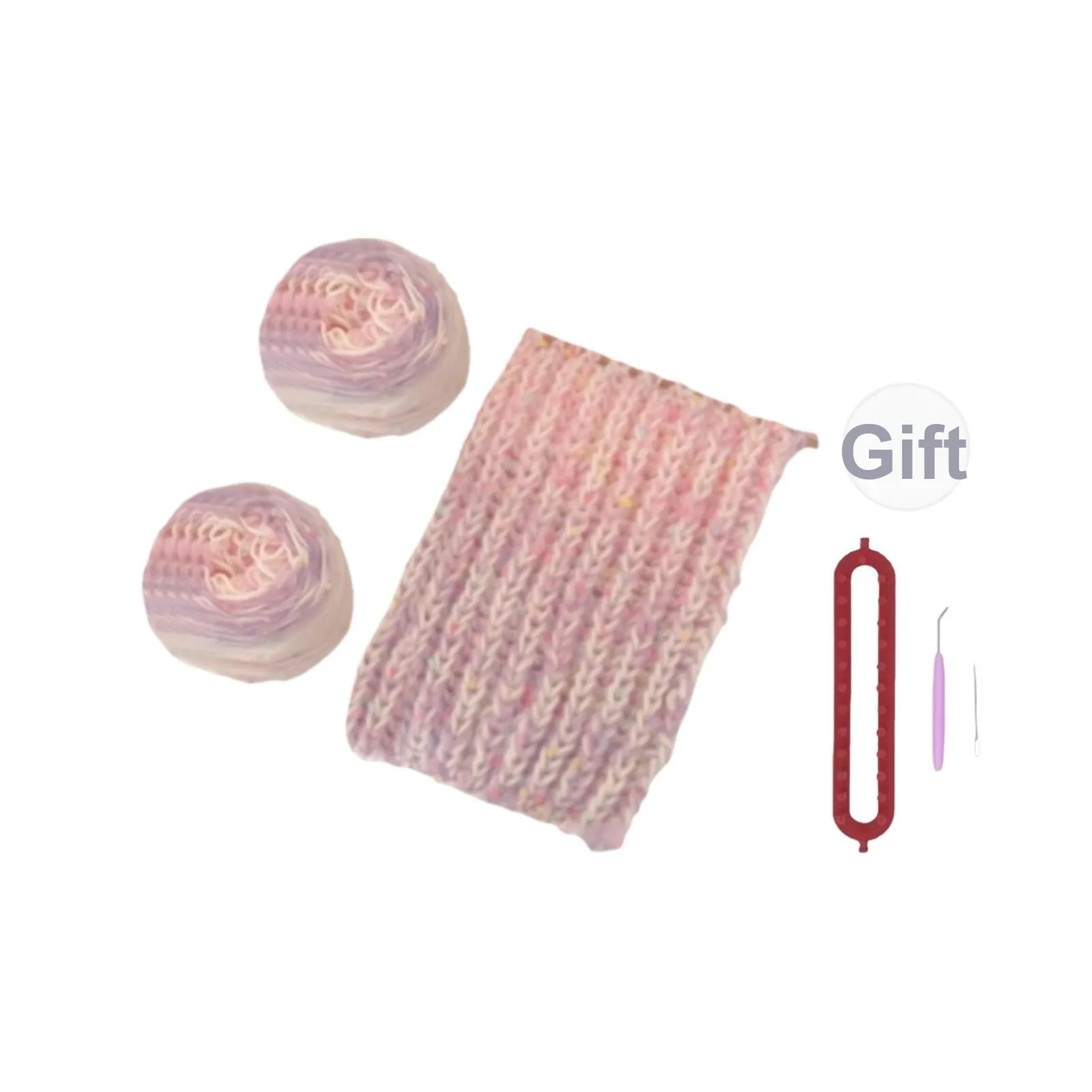 MENGSHUQI Креативный DIY Рука Вязаный Радужный Конфетный Плюшевый Плетеный Материал Сумка DIY Игрушки