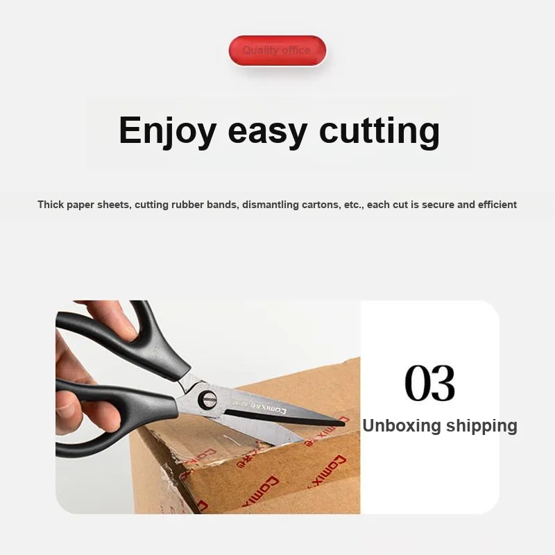 Qixin Black Coated Anti Cling Scissors-4