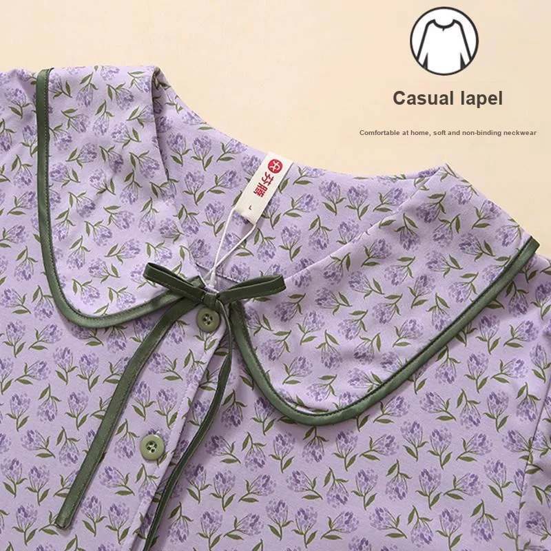 FENTENG Pajama Set Women's Lilac-2