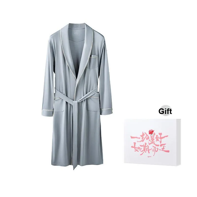 DUINIDESIYU Bath Robes Men's Gift Box Set-4