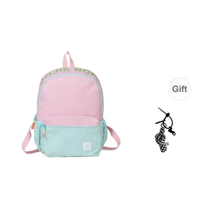 Yalu Nylon Backpack Unisex Yellow/White/Black/Pink/Red/Burgundy/Dark Green/Light Green-0