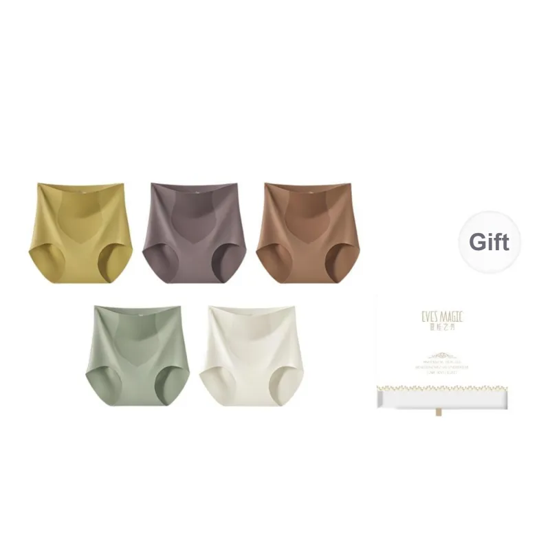 XIA.WA.ZHI.XIU Underpants Women's Shopping Bag 5 Pack-4
