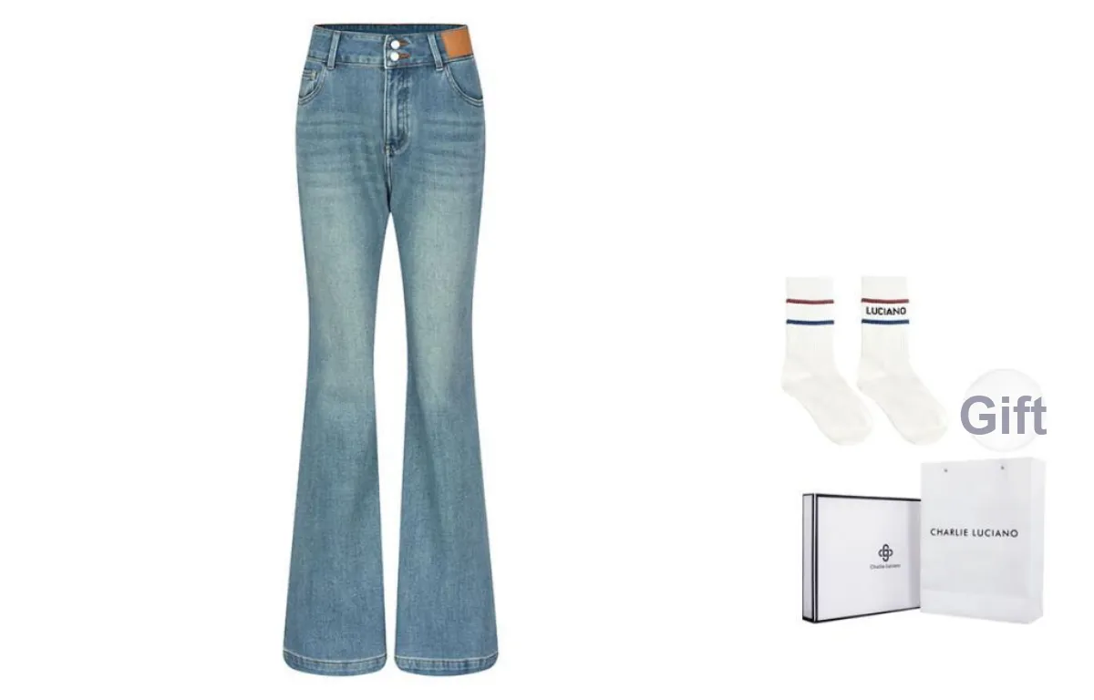Charlie Luciano Jeans Women's Blue Box+Socks