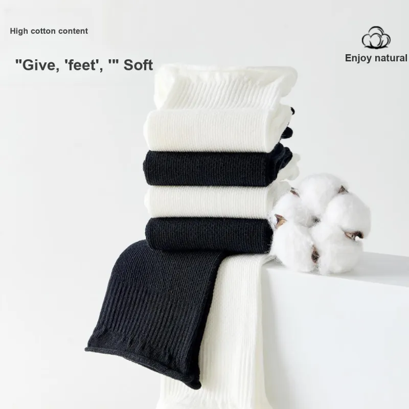 AUGUST Mid Calf Socks Women's 5 Pack-6