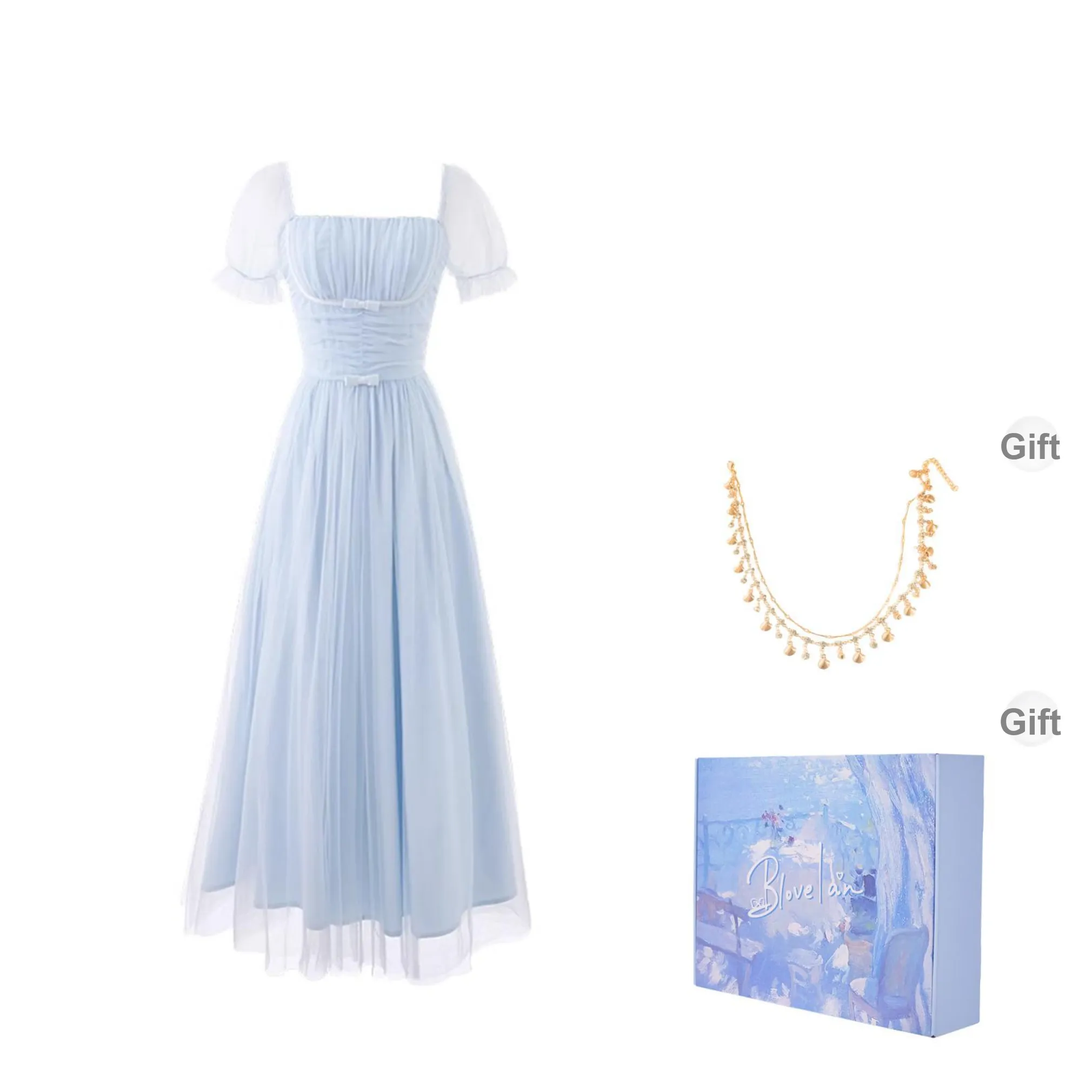 Blovelan Короткий рукав Платье Женское