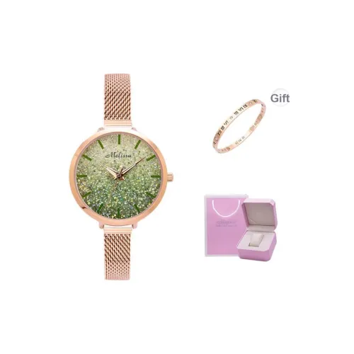 Melissa Кварцевый механизм Часы Женские Зеленый циферблат