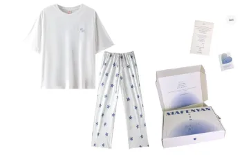 XIAFENYAN Pajama Gift Box Women's Coconut Milk White