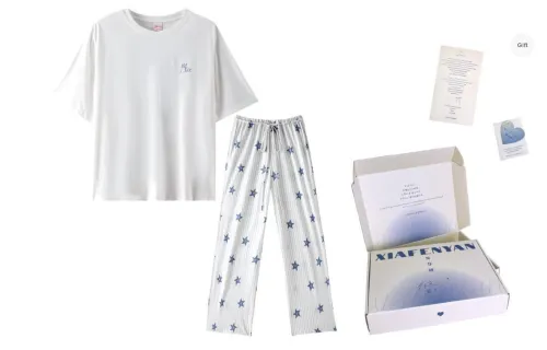 XIAFENYAN Pajama Gift Box Women's Coconut Milk White