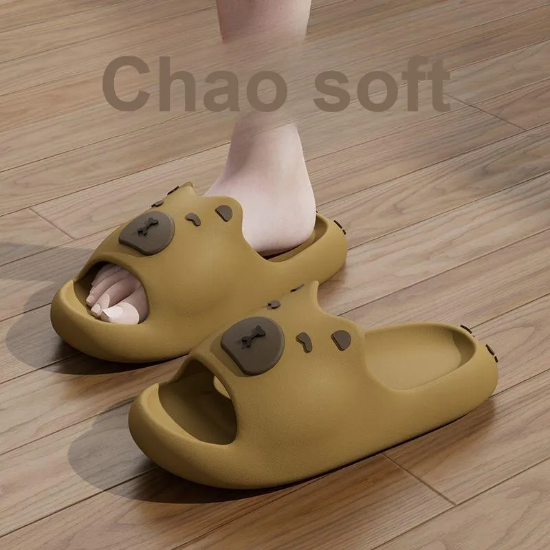 Beerus Home Slippers Milk Tea Brown-2