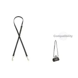 Black Adjustable Crossbody Shoulder Strap 94-123cm