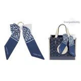 Blue Silk Scarf[Finished Product Bowknot]