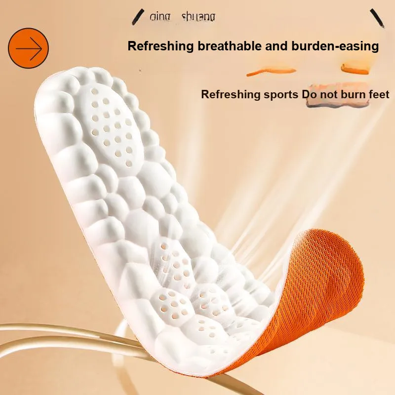 Footprint Tribe Polyurethane PU+Gene Fiber Fabric Insoles Unisex-2