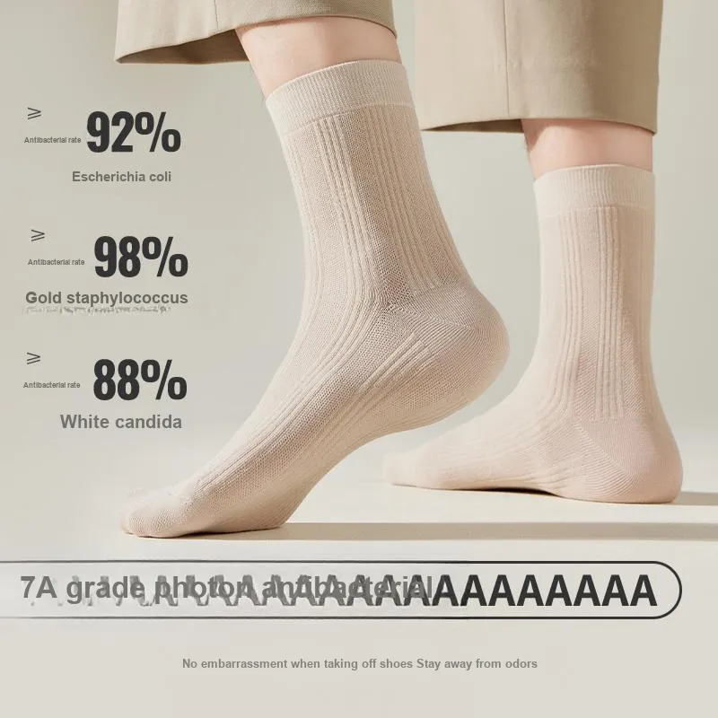 MIIOW Mid Calf Socks Unisex 5 Pack-9