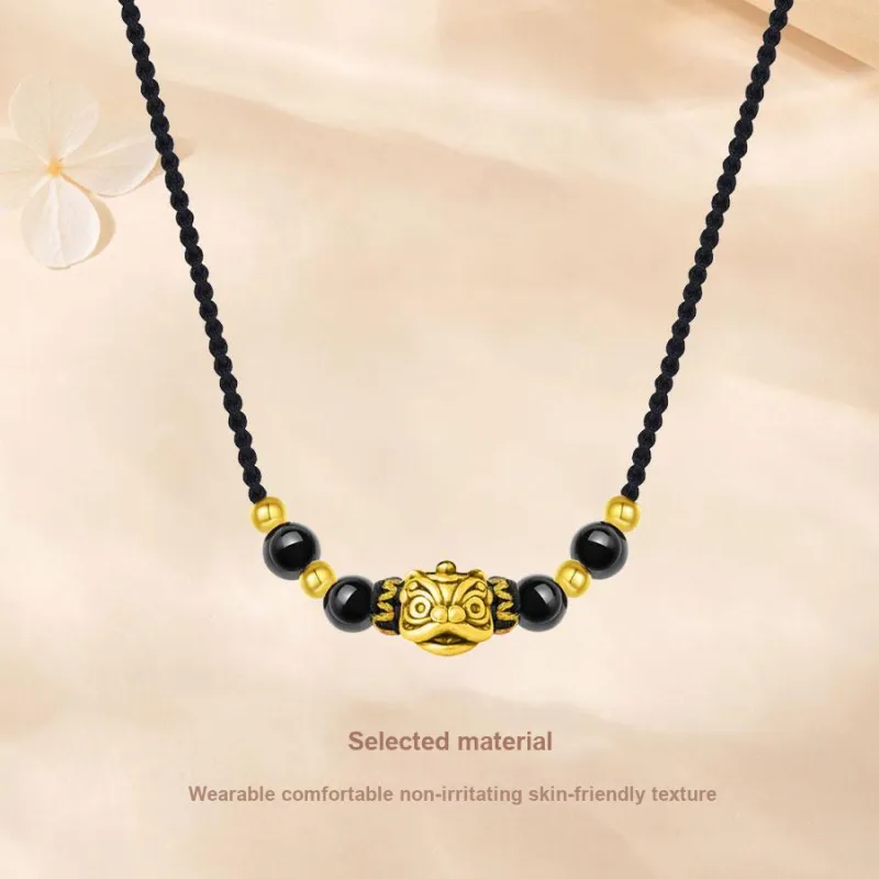 Master Kim Obsidian Necklaces Unisex-3