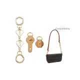 (Gold-Tone) Heart Extender Chain+Beeswax 8-Prong Abrasion-Resistant Buckle