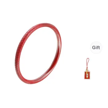 LUXLINE Cinnabar Jade Bangles Women's