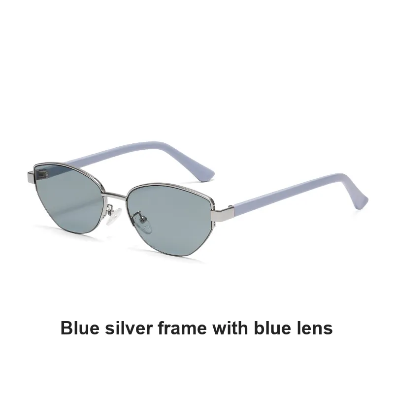 YAWEIKA Metal Irregular Shape Sunglasses Unisex-5