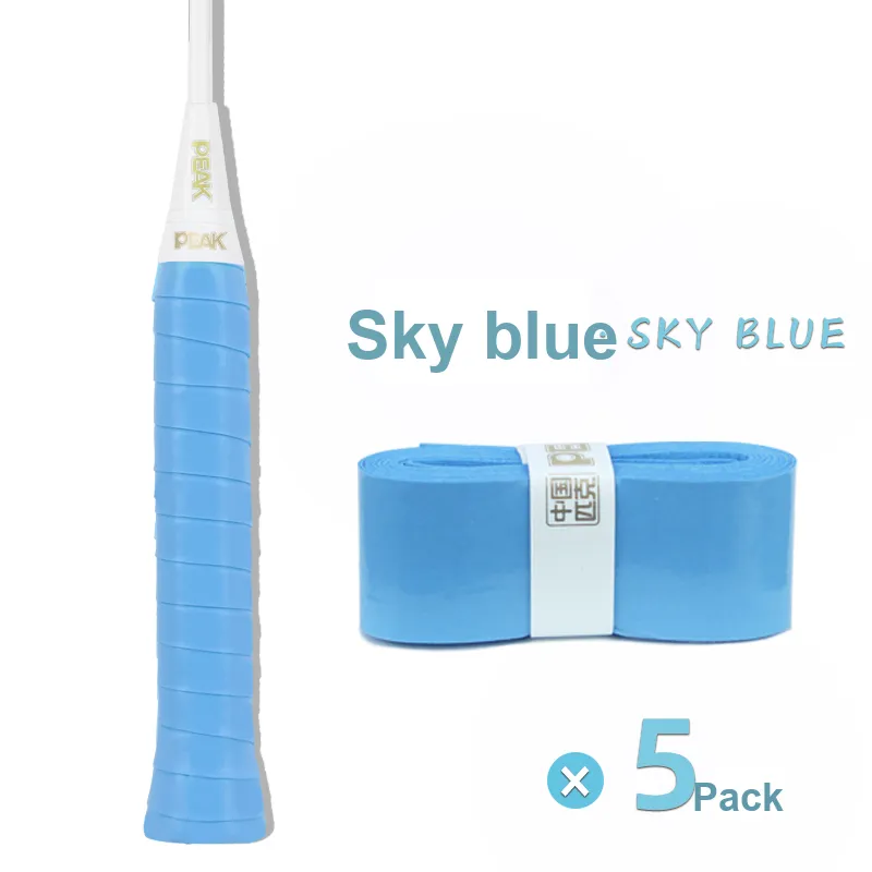 PEAK Badminton Grip Tape Polyurethane + Non-woven Fabric Professional Training Flat Rubber Thin 2/5/10 Pack-64