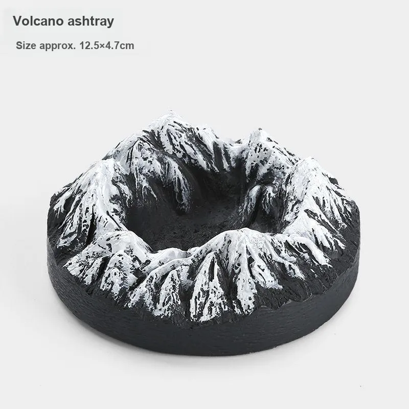 STUFFER Retro Nostalgic High Value Snow Mountain Ornament Ashtray With Advanced Sensitivity-2
