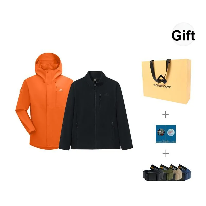 PIONEER CAMP Waterproof, Windproof, Breathable, Abrasion Resistant, Thermal, Water Repellent Windbreaker Jacket Men's-30