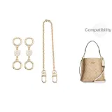 [Gold-Tone]Camellia 2 Pack 9cm+Decorative Chain 40cm
