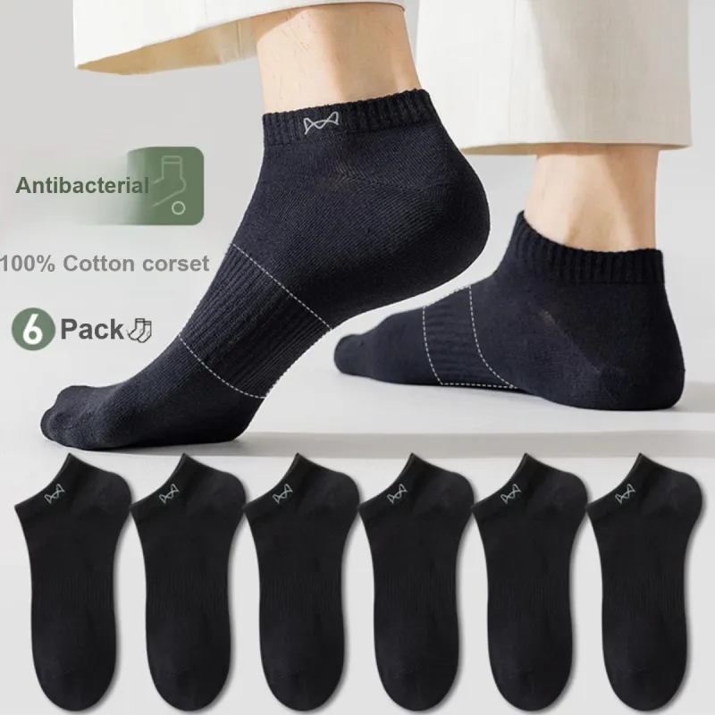 MIIOW Ankle Socks Lightweight, Slip Resistant, Basic, Versatile, Comfortable Men's 6 Pack-2
