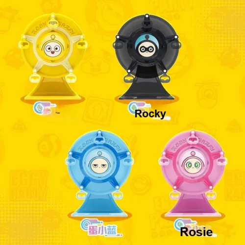 AULDEY x Egg Party Резиновый кончик пальца Волчок Первая серия Слепые коробки Один Mystery Коробка Целая коробка 8 шт