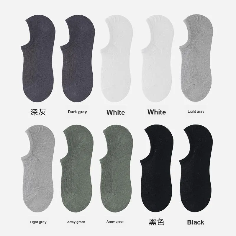 H YXIANG No Show Socks Men's 5 Pack-19