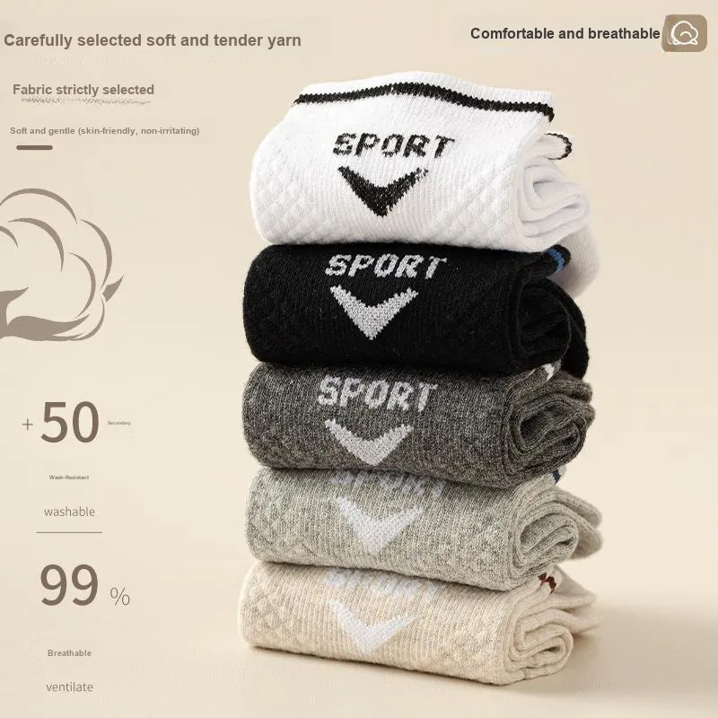 KJ Mid Calf Socks Men's Box Of 10 Packs Mixed Color-6