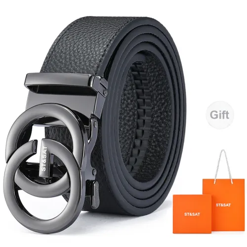 ST&SAT Leather Belts Men