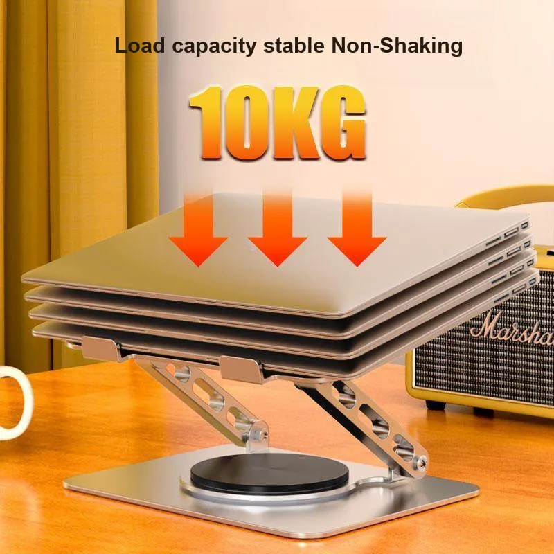 LUCK OU Tablet Stands 360 Rotating Desktop IPad Metal Lazy Aluminum Metal Alloy Support Stand, Portable And Foldable-1