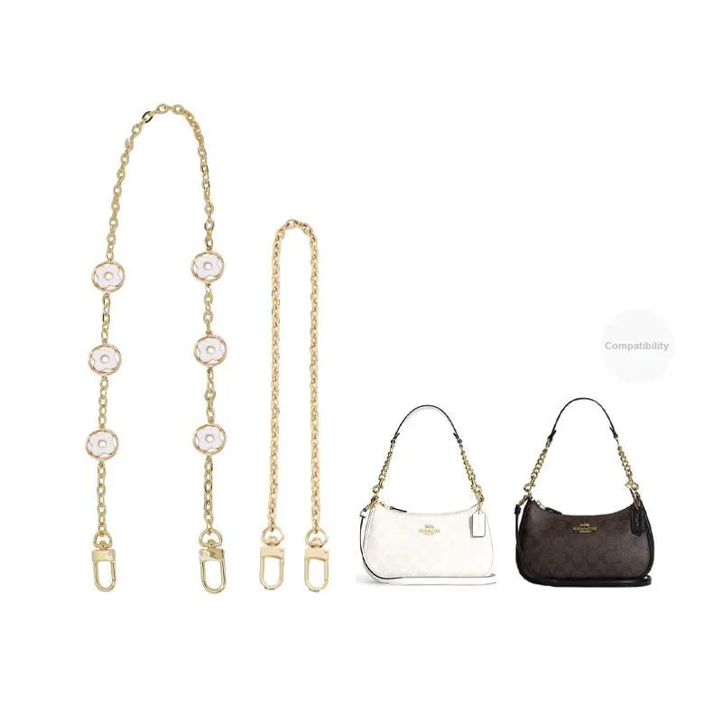 Metal Bag Shoulder Strap Women's Gold-19