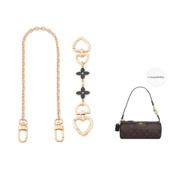 Gloya Metal Bag Strap Women's Straight Gold/silver