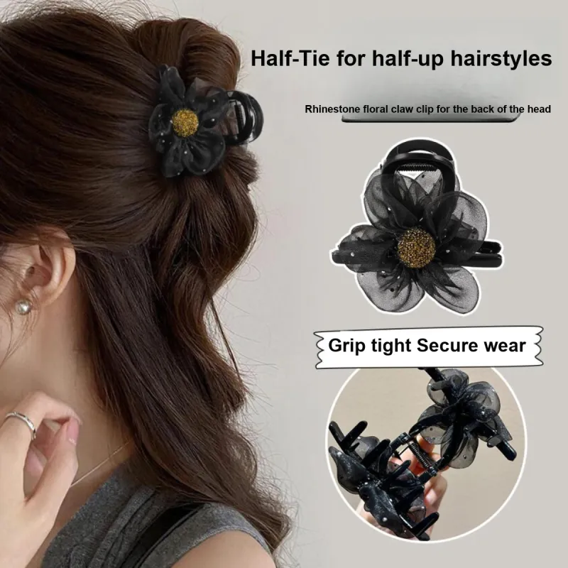 HANYUDIE Gauze Hair Clips Women's-1