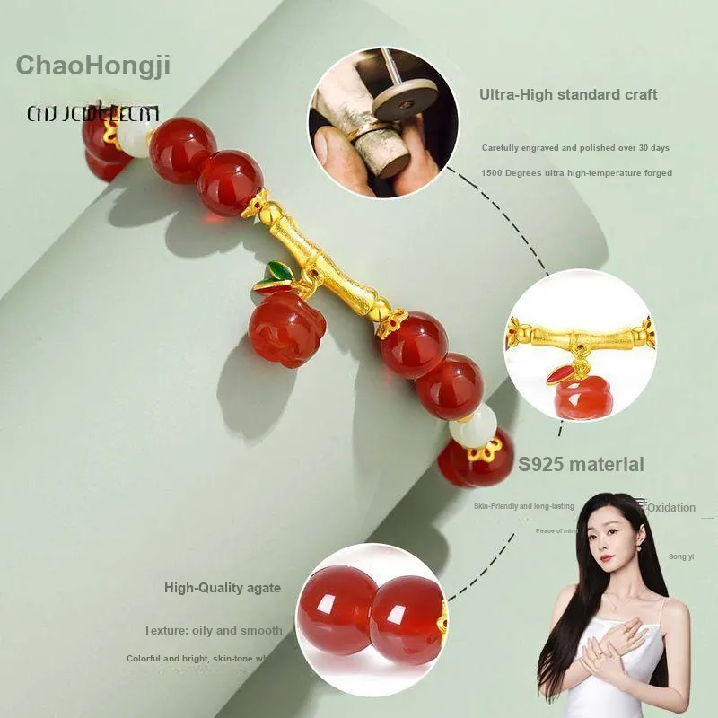 CHAOHONGJI Natural Agate Jade Bracelets Women's-3