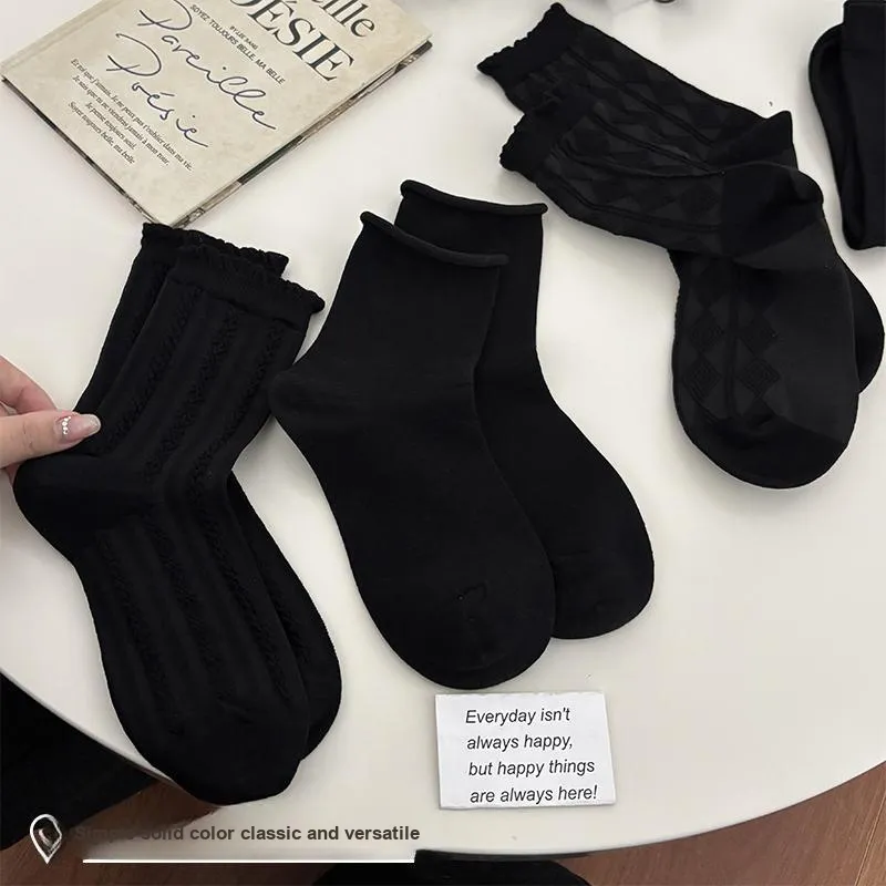Amnesia Cat Mid Calf Socks Women's Combo Set-17