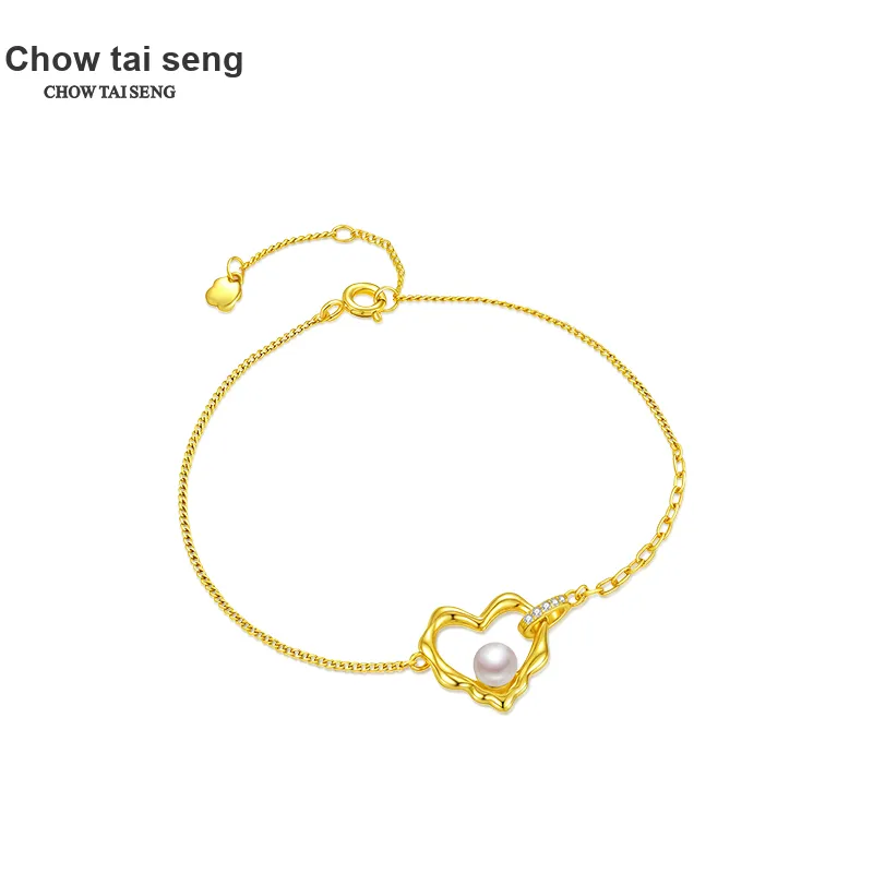 CHOW TAI SENG S925 Silver Bracelets Women's-4