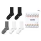 5 Pack (Black+Black+Dark Gray+White+White)